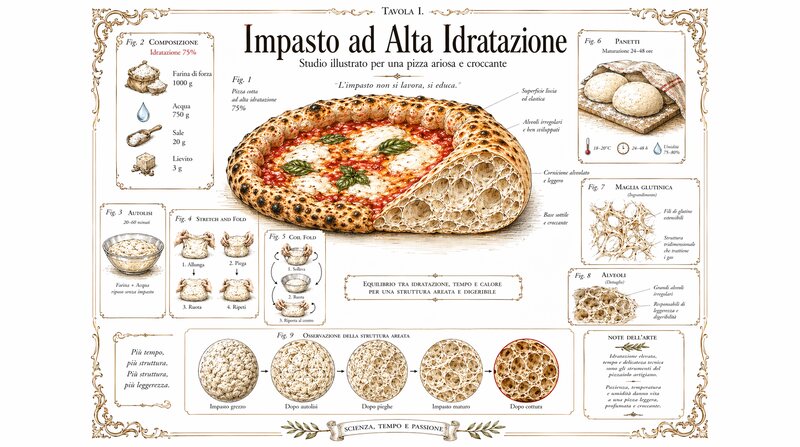 Impasto ad Alta Idratazione: la Guida Completa per una Pizza Ariosa e Croccante